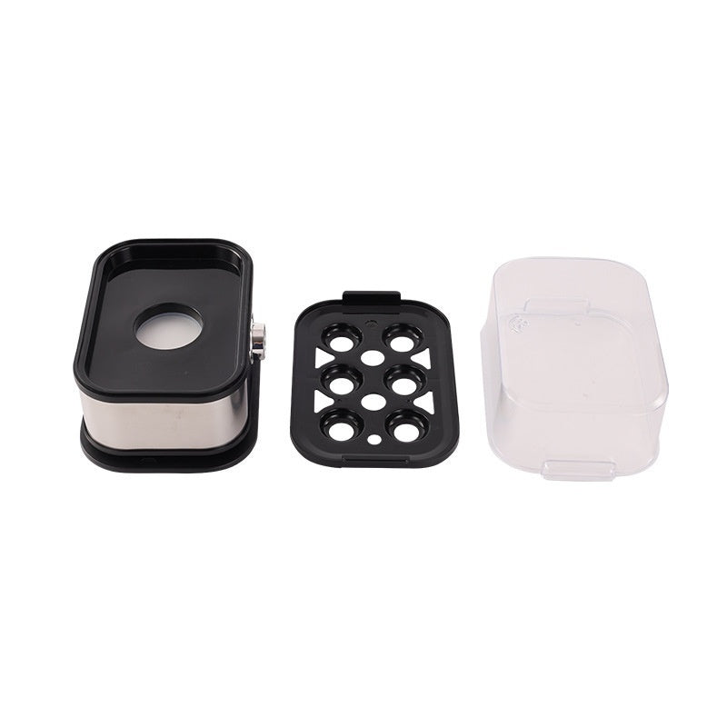 Stainless Steel Egg Boiler Small Mini-portable Belt